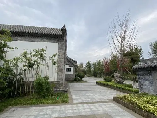 20200910青岛黄岛银沙滩路,唐岛湾湿地公园内的中国院子～～北方院子