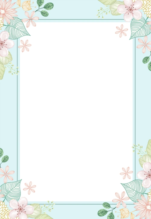 简约植物花朵海报