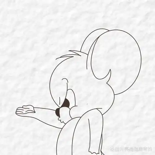 杰瑞老鼠简笔画教程步骤