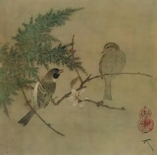 宋代院体画传承了五代花鸟大家黄荃的精工典雅风格,对于物象的描绘力