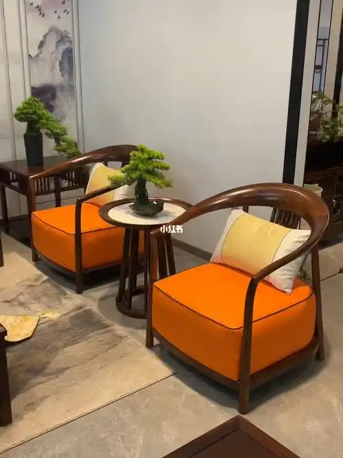 新中式实木沙发