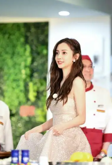 angelababy奔跑吧水钻长裙甜美图片19