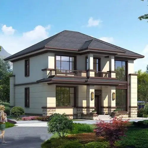 今天继续给你们介绍适合农村自建的二层养老小别墅,开间11.