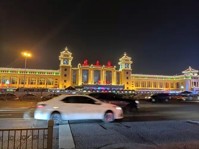 北京火车站夜景
