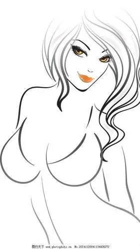 美女画像简笔画