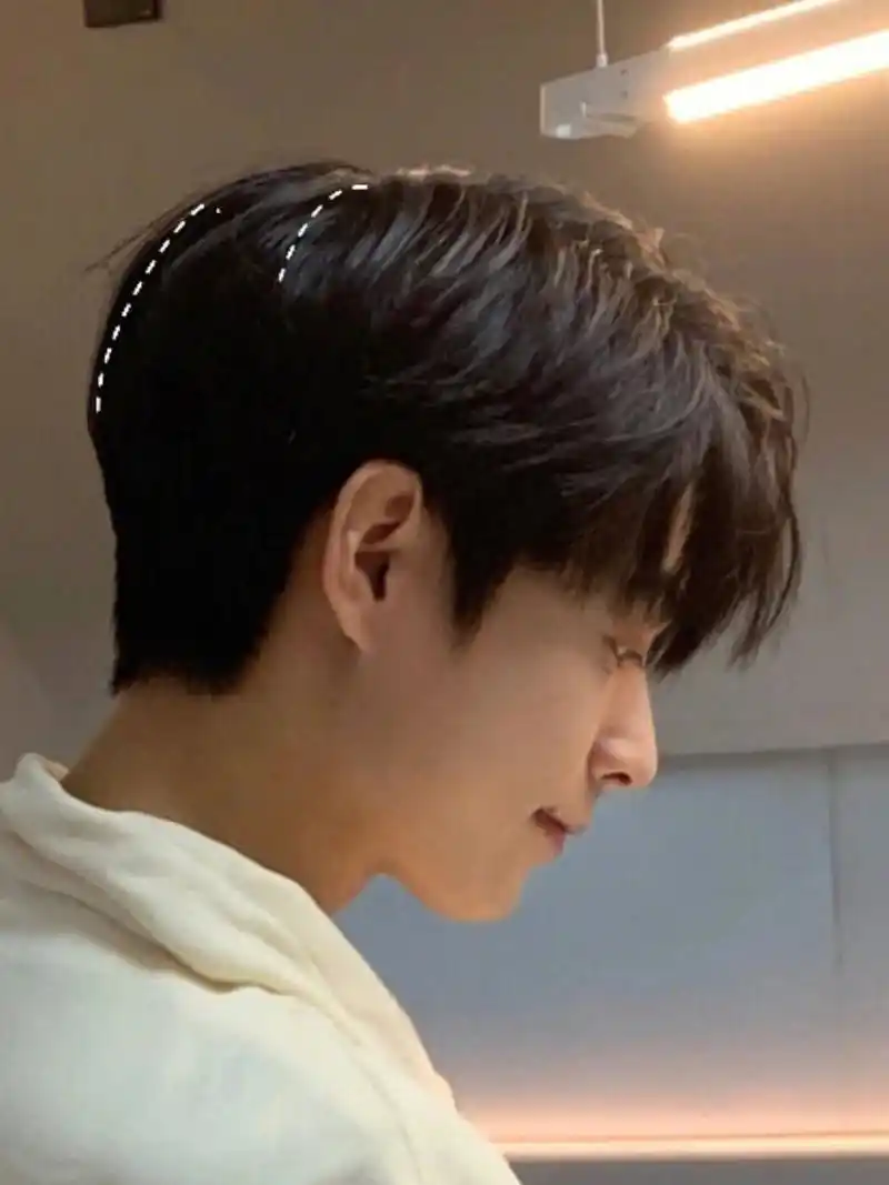 韩式理发店男士气垫烫男士纹理烫男士钢夹烫气垫烫北京烫发北京发型男