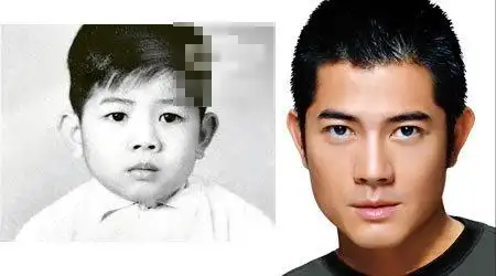 王力宏古天乐黄晓明 令人大跌眼镜的男星童年照