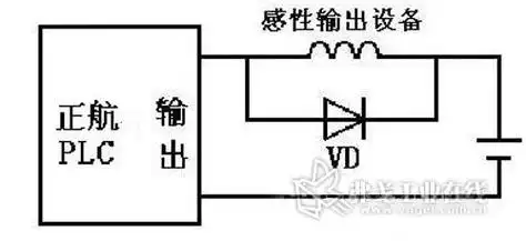并联续流二极管接线图