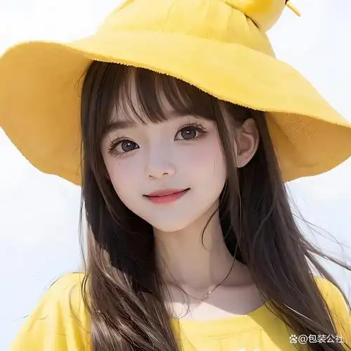 戴草帽的小女孩头像