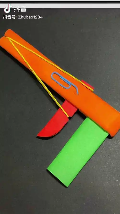 上热门纸枪折纸亲子手工折纸教程给你的男孩做一个他一定开心极了关键