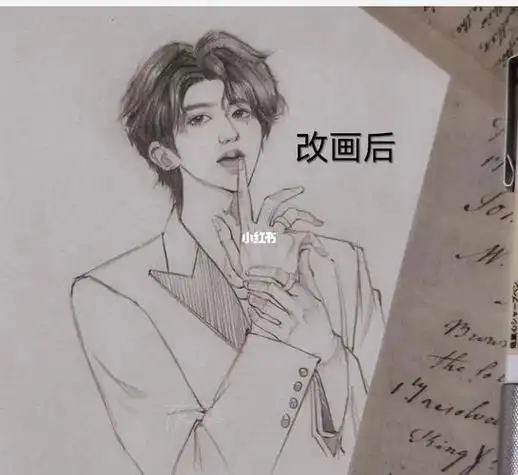 蔡徐坤肖像画简笔画