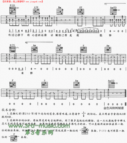 求【古惑仔】的吉他谱