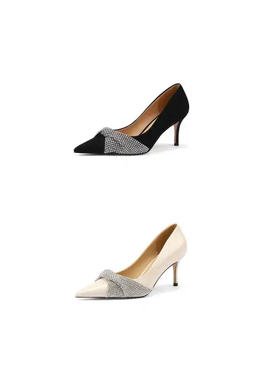 法玛萱轻奢品牌女鞋高跟鞋女2022新款通勤气质百搭细跟单鞋时尚尖头