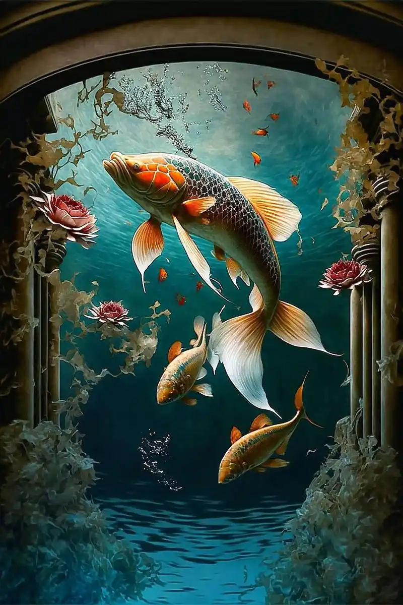 大数据不会骗人的:当你刷到鲤鱼跃龙门,说明你的好运到了,赶紧 - 抖音