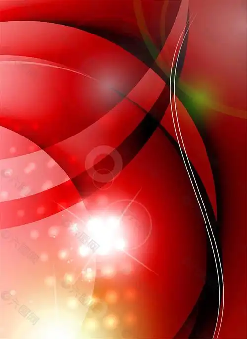红色光晕光斑背景图片