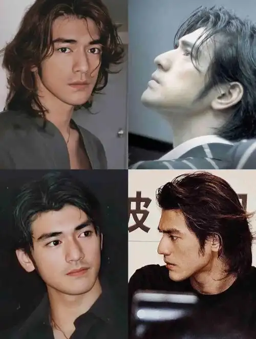 金城武绝对是娱乐圈能驾驭发型最多的男明星,长发,超长发,短发,卷发