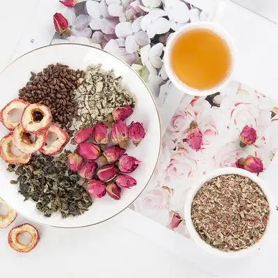 玫瑰花茶组合养生茶玫瑰荷叶茶决明子乌龙茶150g约46包x2袋