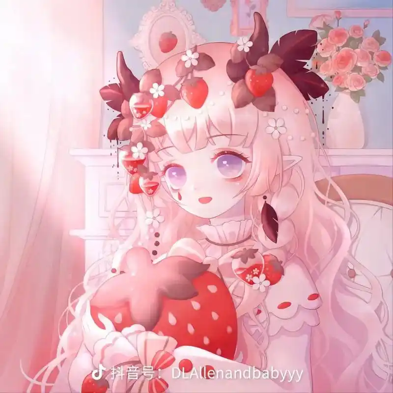 可爱少女心.可选头像(点击右下角就可以 - 抖音