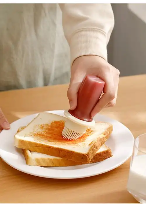 油刷带瓶日式抹油刷油刷带瓶一体硅胶刷食品级刷油刷子带油瓶烧烤家用