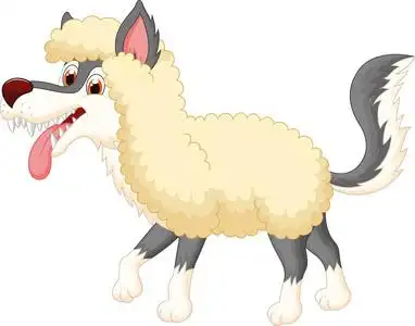 骗子漫画披着羊皮的狼照片