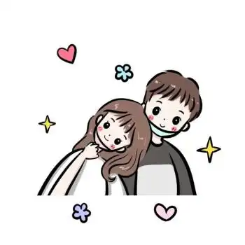 节礼物送男女朋友闺蜜生日周年纪念创意 定制双人卡通头像 文字相框