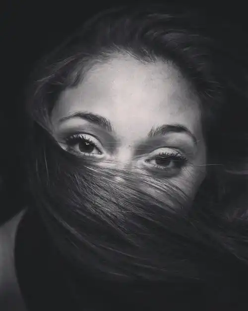 女性黑白照图片 其他人物,人物表情,黑白,女性, _ 图片网