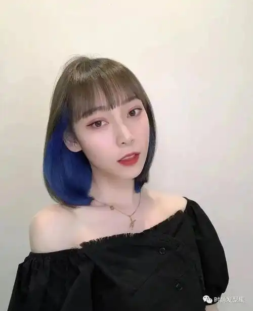 挂耳染锁骨发又a又甜