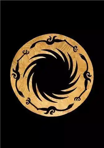 太阳鸟图腾简笔画