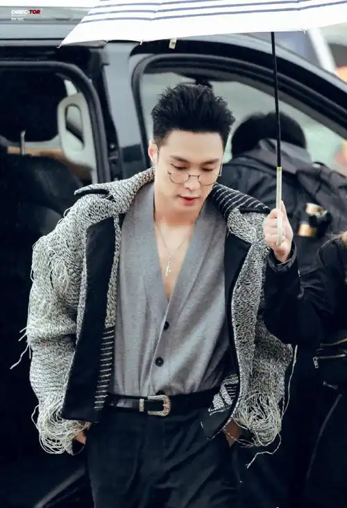 张艺兴大背头造型