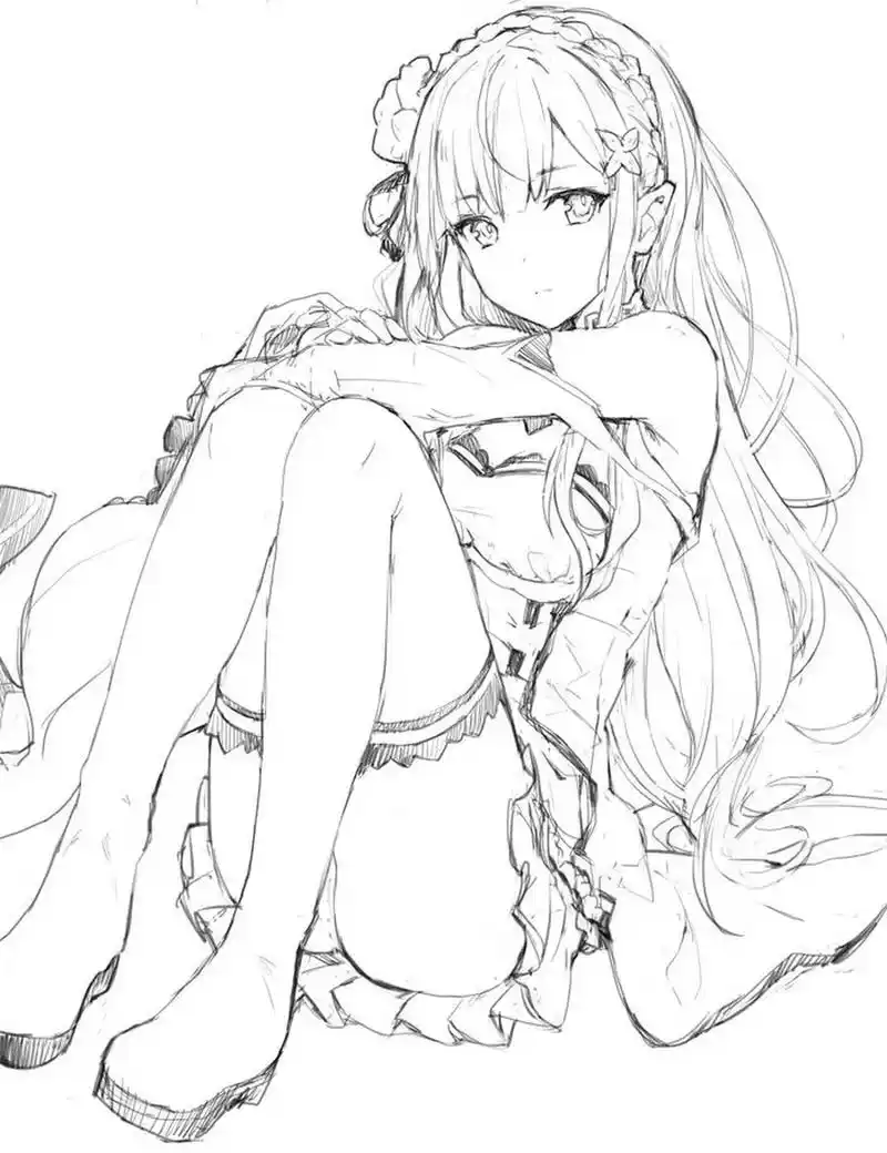 【线稿】一组非常适合新手临摹的线稿素材_ 96每天更新板绘优质内容