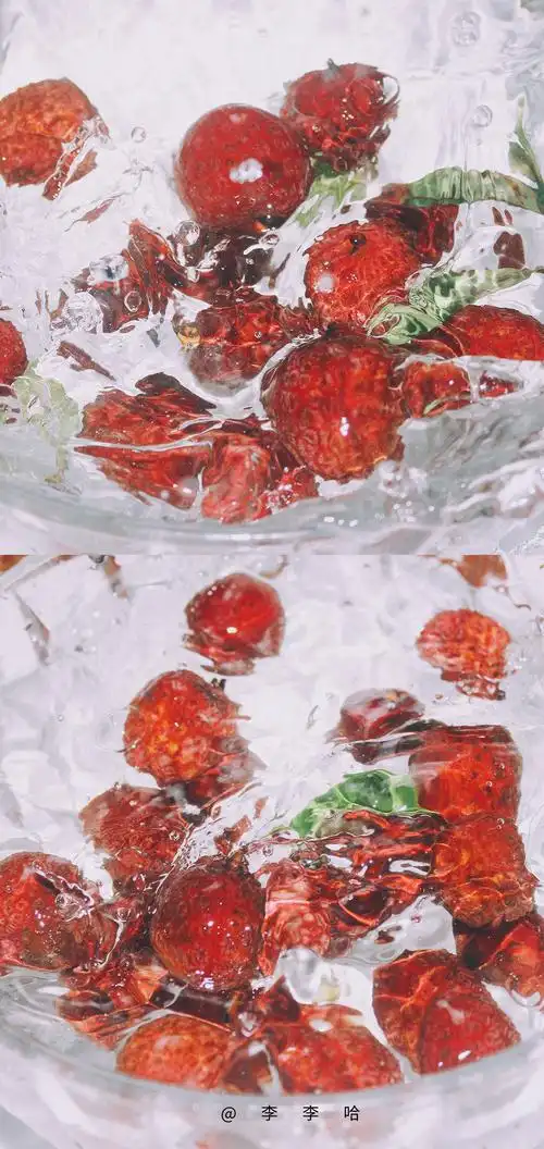 草莓壁纸 蓝莓壁纸 夏日壁纸清凉壁纸 水果壁纸 红色壁纸 cover:wb李