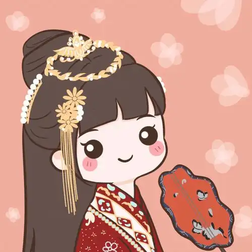 卡通头像  #手绘头像  #汉服小姐姐  #古风头像 #汉服日常