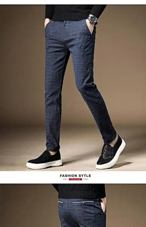 淘宝休闲裤男修身直筒长裤百搭韩版