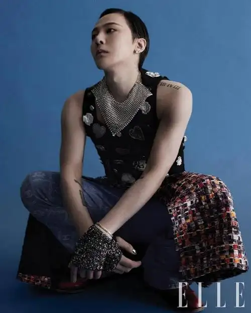 权志龙韩版elle造型