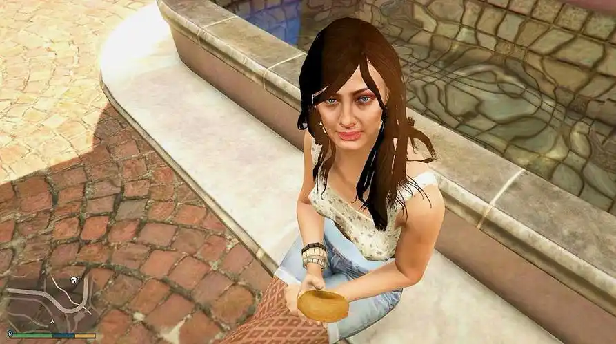 gta5:麦克第一次碰到"这么开放的美女"结果被吓跑了!