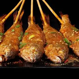 45克小黄鱼串烧烤腌制商用冷冻半成品一包30串