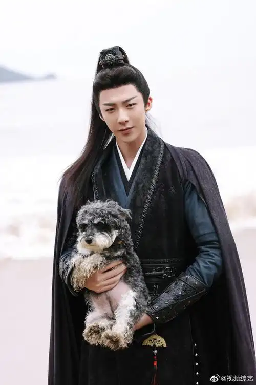 刘宇宁520随拍囿呆米与经纪人刘宇宁海边默契六连拍好可爱啊