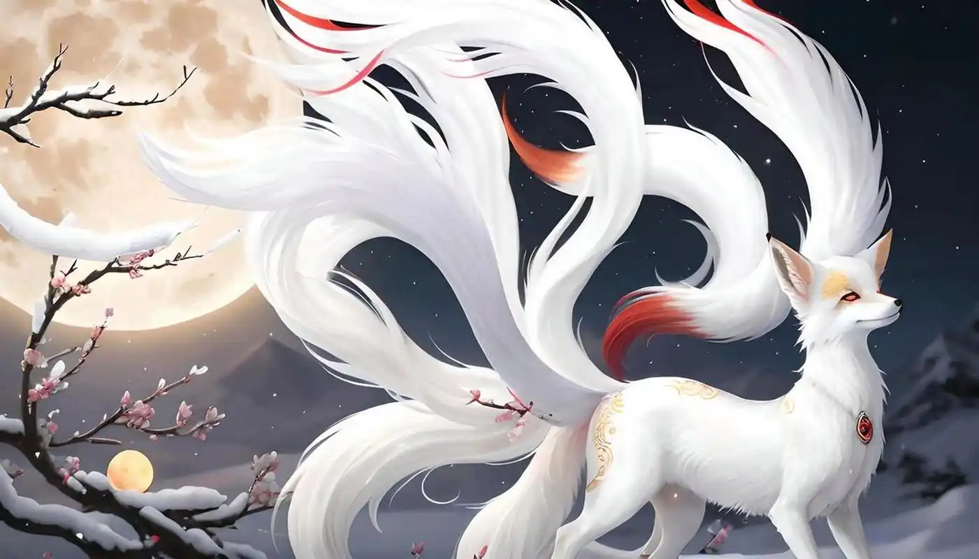 九尾狐是中国古代神话中的神秘生物,通常以"狐狸精"的形象出现在各种