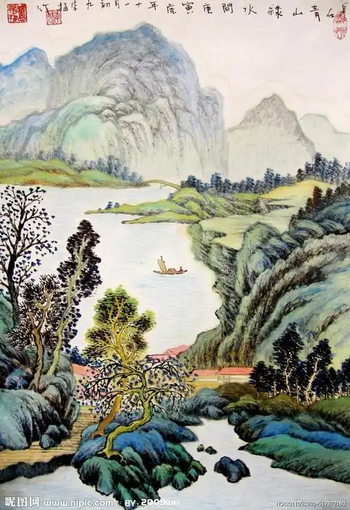 身在青山绿水中图片