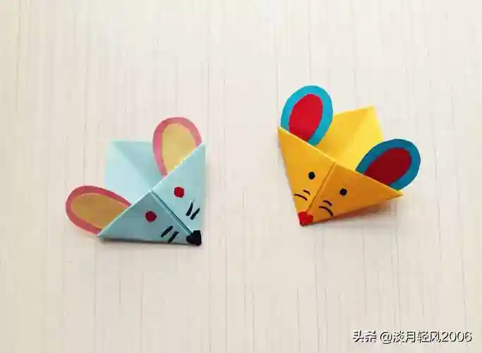 幼儿手工,2020年是鼠年,教孩子做个小老鼠书签,有趣又实用