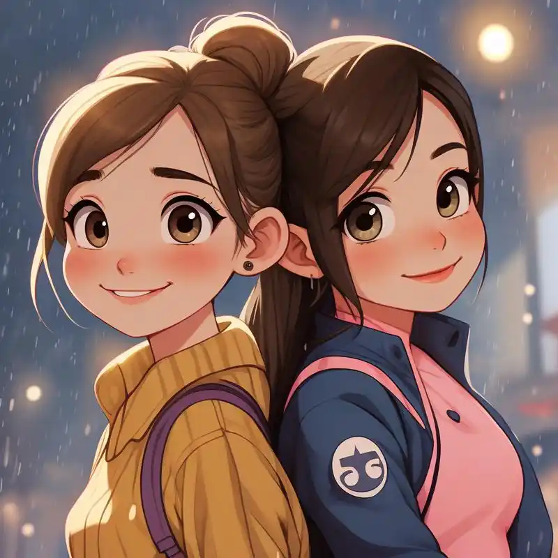 一大一小,姐妹头像来啦93 两个超可爱的姐妹头像,一大一小,相映成趣