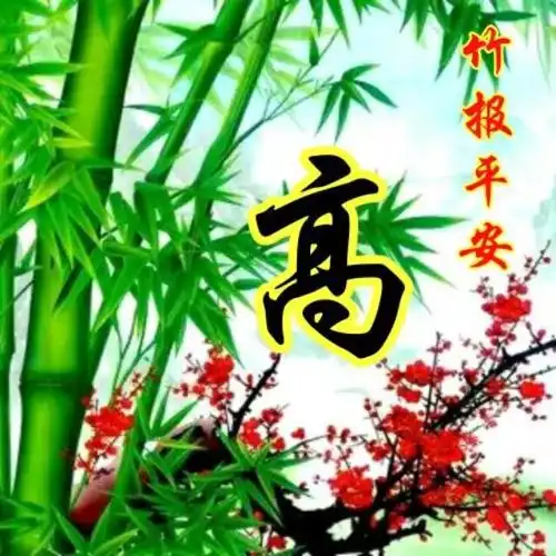 下午好表情图片大全竹报平安幸福安康一生的温馨微信头像