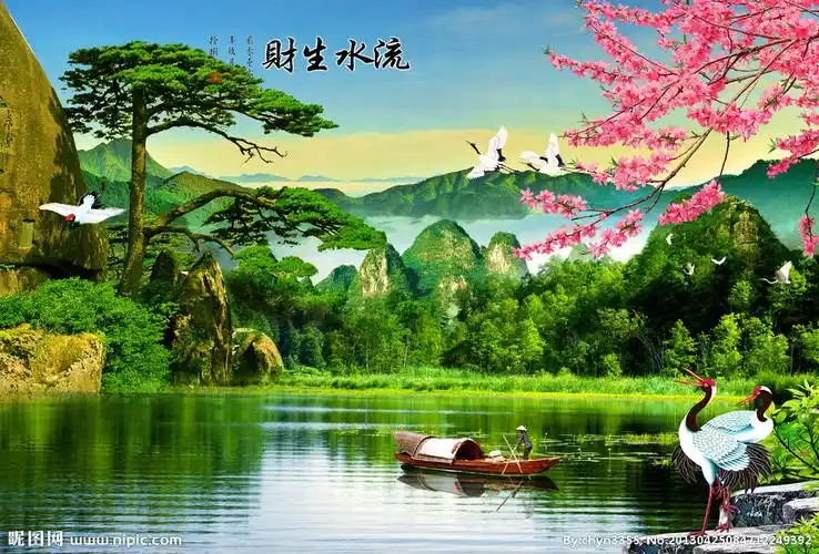 山水风景画图片