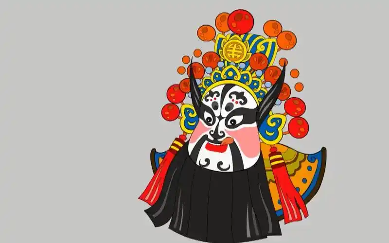 奇麟笔动画创作动画广告短片旧作:张飞脸谱表情动画