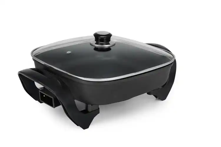 多功能电煎锅电火锅家用电热锅电煮锅宿舍烤炒菜煎锅不粘锅批发