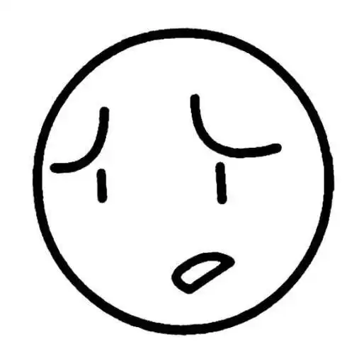 难过简笔画 难过简笔画表情可爱