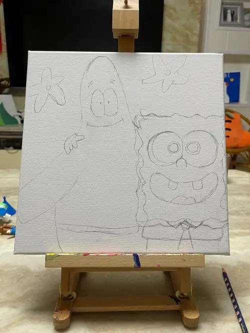 简易丙烯画入门级丙烯画教程