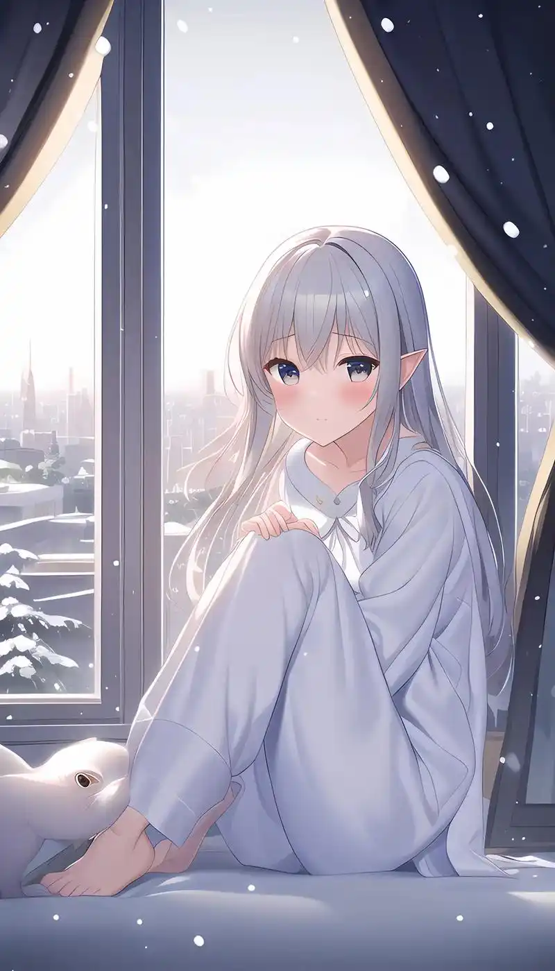 你有没有感觉到很累#二次元少女 #壁纸 #动漫 #超仙壁纸  - 抖音