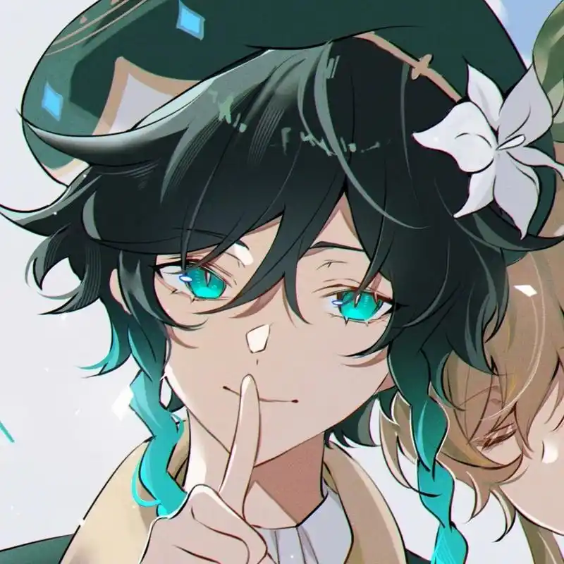 原神|温迪荧 情侣头像1 温迪x荧情头第一弹