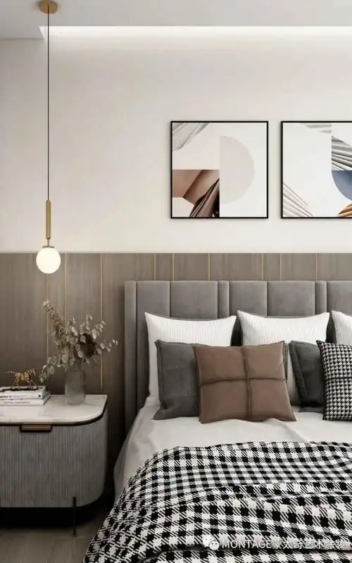 蒙太奇壁纸系列 轻奢风三居精致有格调